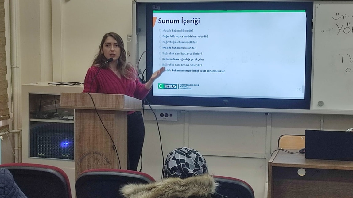 BİGEP Projesi Kapsamında Öğretmenlerimize Bağımlılıkla Mücadele Eğitimi Verildi